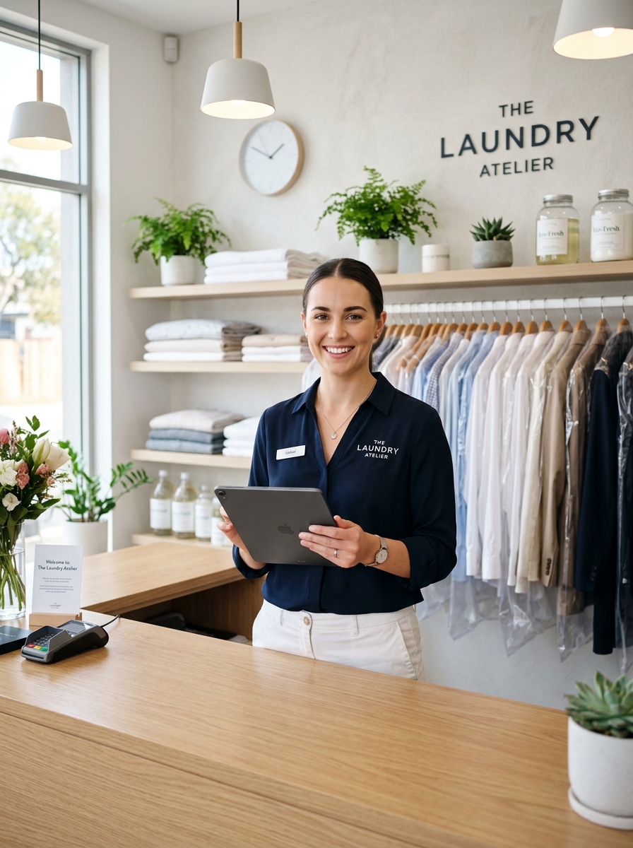 Laundry Management Customer Counter